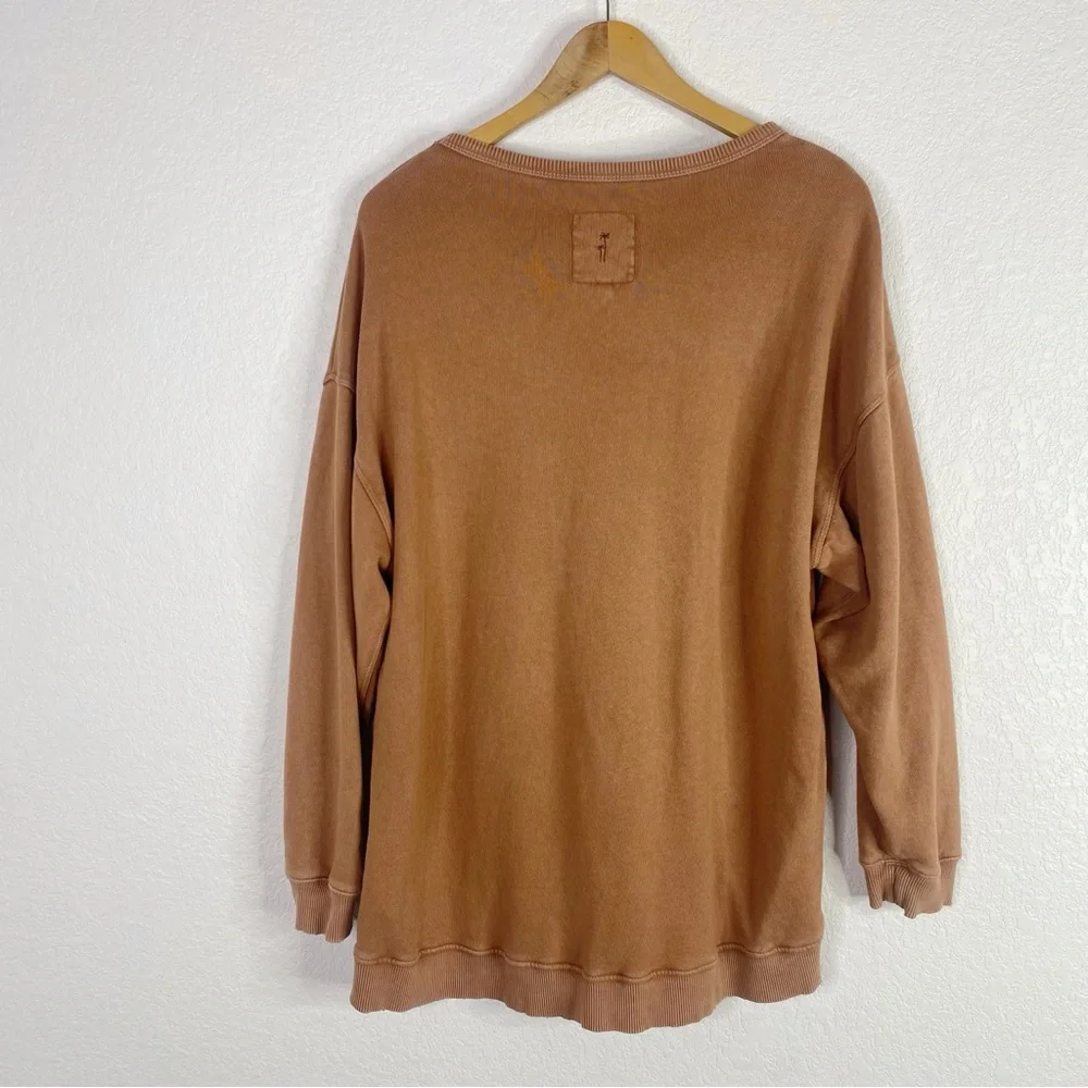 Aerie Burnt Orange Tan Oversized Pullover Sweater